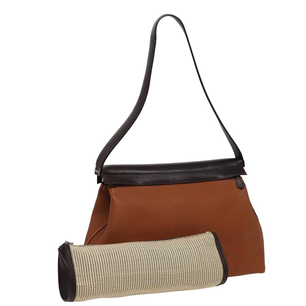Hermes | Bags | Hermes Yo Bag Shoulder Bag Leather Brown Auth